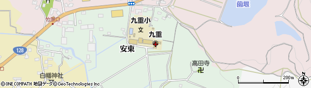 館山市立　九重こども園周辺の地図