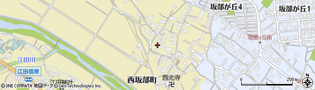 三重県四日市市西坂部町929周辺の地図