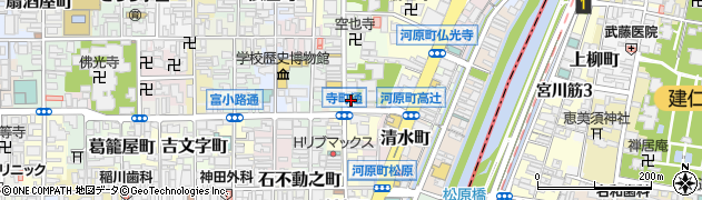 京都府京都市下京区恵美須之町551周辺の地図