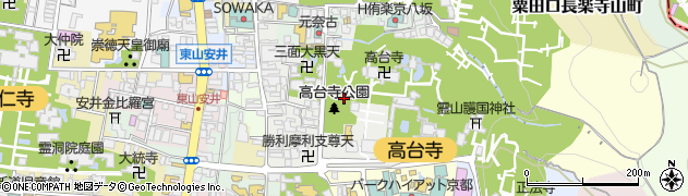 高台寺公園周辺の地図