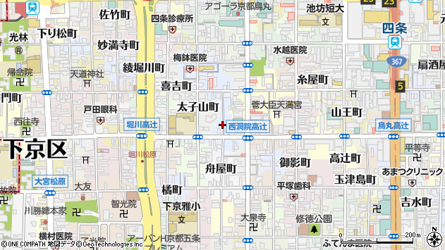 〒600-8463 京都府京都市下京区永養寺町の地図