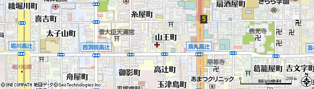 京都府京都市下京区山王町561周辺の地図