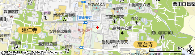 京都府京都市東山区上弁天町周辺の地図