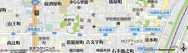京都府京都市下京区万里小路町周辺の地図