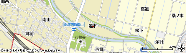 愛知県豊田市桝塚西町道下周辺の地図