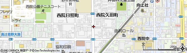 京都府京都市右京区西院久田町周辺の地図