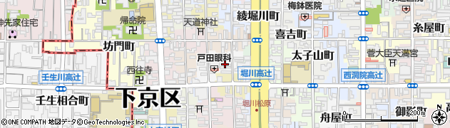 京都府京都市下京区徳屋町周辺の地図