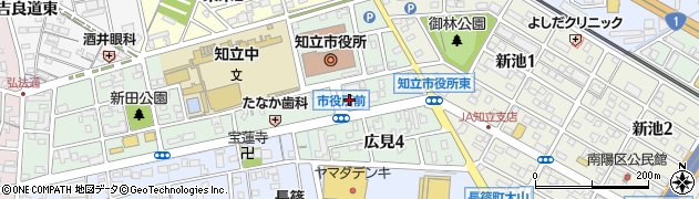 ドミノ・ピザ　知立市役所前店周辺の地図