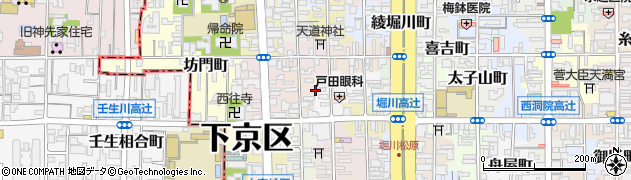 京都府京都市下京区槌屋町周辺の地図