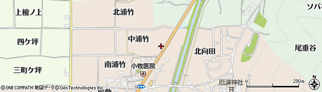 京都府亀岡市曽我部町南条（中浦竹）周辺の地図