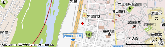 愛知県岡崎市西蔵前町棚田周辺の地図