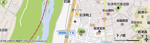 愛知県岡崎市西蔵前町（棚田）周辺の地図