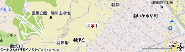三重県四日市市羽津（丁）周辺の地図