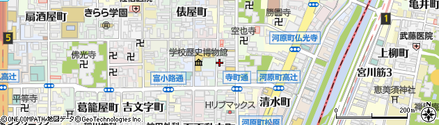 京都府京都市下京区橘町周辺の地図