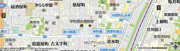 京都府京都市下京区橘町周辺の地図