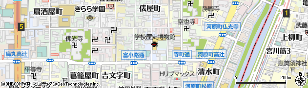 京都市学校歴史博物館周辺の地図
