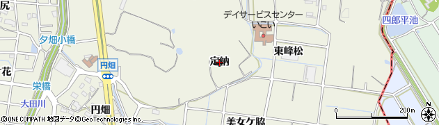 愛知県東海市加木屋町（定納）周辺の地図