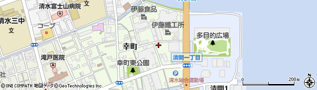 静岡県静岡市清水区幸町周辺の地図