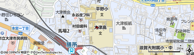 滋賀県立大津高等学校周辺の地図