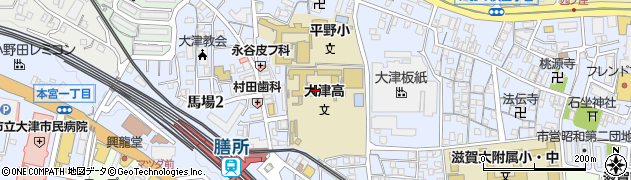滋賀県立大津清陵高等学校馬場分校周辺の地図