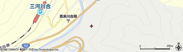 愛知県新城市名号（大六）周辺の地図