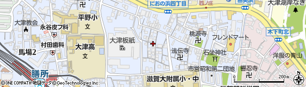滋賀県大津市西の庄3周辺の地図