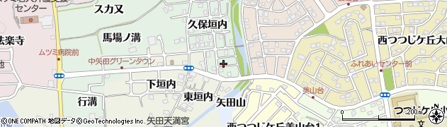 京都府亀岡市中矢田町久保垣内周辺の地図