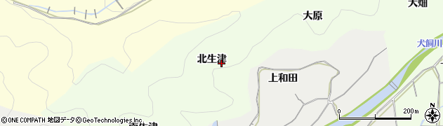 京都府亀岡市曽我部町西条北生津周辺の地図