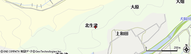 京都府亀岡市曽我部町西条（北生津）周辺の地図