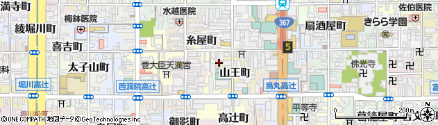 京都府京都市下京区山王町546周辺の地図