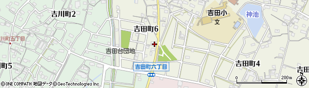 愛知県大府市吉田町周辺の地図