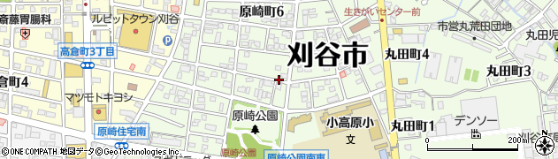 愛知県刈谷市原崎町周辺の地図