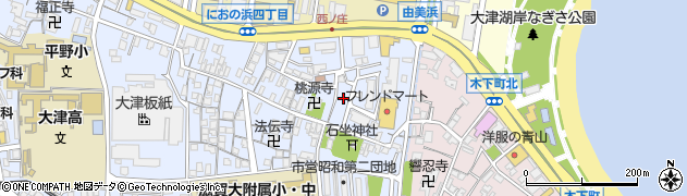 滋賀県大津市西の庄17周辺の地図