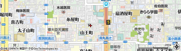 京都府京都市下京区釘隠町周辺の地図