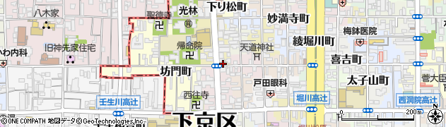 京都府京都市下京区綾大宮町69周辺の地図