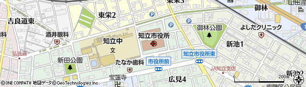 愛知県知立市周辺の地図