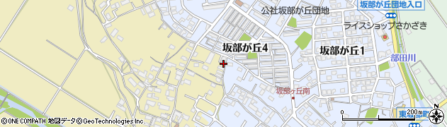 三重県四日市市西坂部町1002周辺の地図