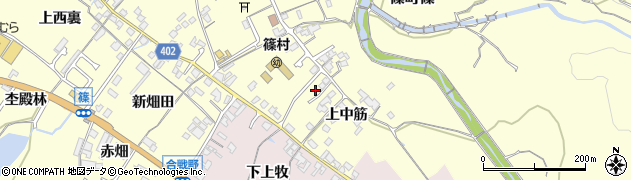 京都府亀岡市篠町篠上中筋周辺の地図