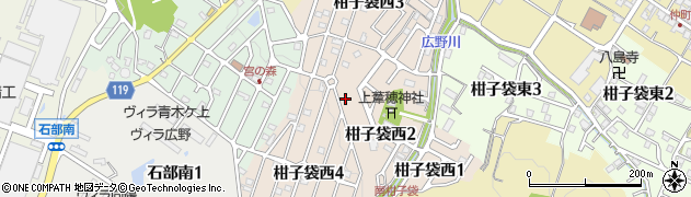 滋賀県湖南市柑子袋西周辺の地図