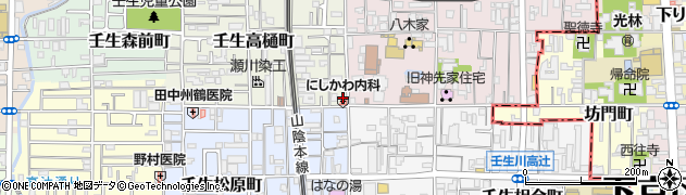 壬生高樋町周辺の地図