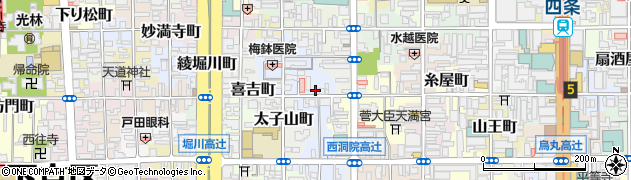京都府京都市下京区木賊山町周辺の地図
