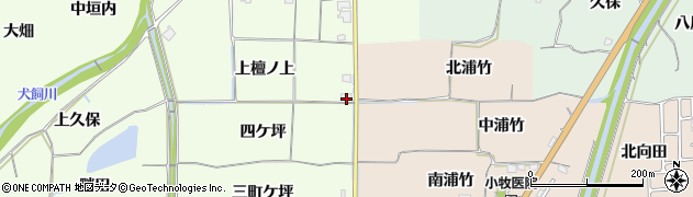 京都府亀岡市曽我部町西条（上檀ノ上）周辺の地図