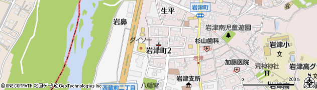 愛知県岡崎市岩津町2丁目周辺の地図