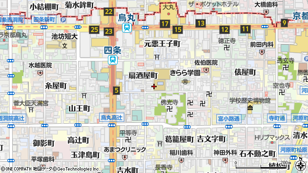 〒600-8094 京都府京都市下京区仏光寺西町の地図