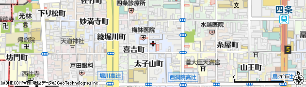 京都府京都市下京区風早町586周辺の地図