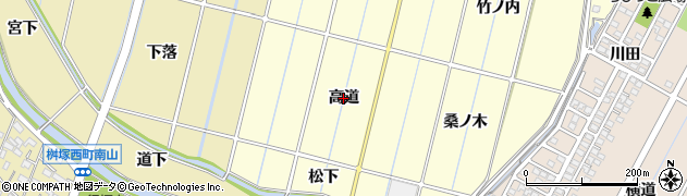 愛知県豊田市桝塚東町（高道）周辺の地図