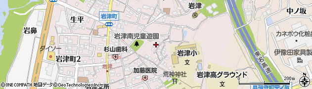 愛知県岡崎市岩津町（申堂）周辺の地図