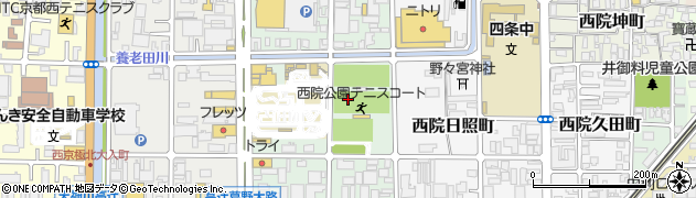 京都市スポーツ施設西院公園周辺の地図