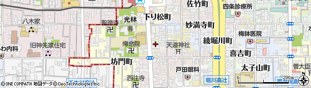 京都府京都市下京区綾大宮町58周辺の地図
