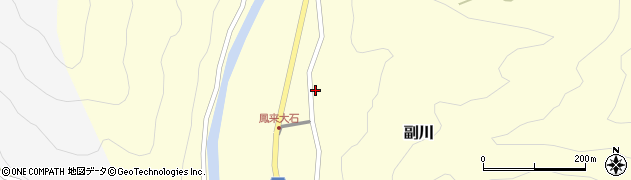 愛知県新城市副川（上ノ貝津）周辺の地図
